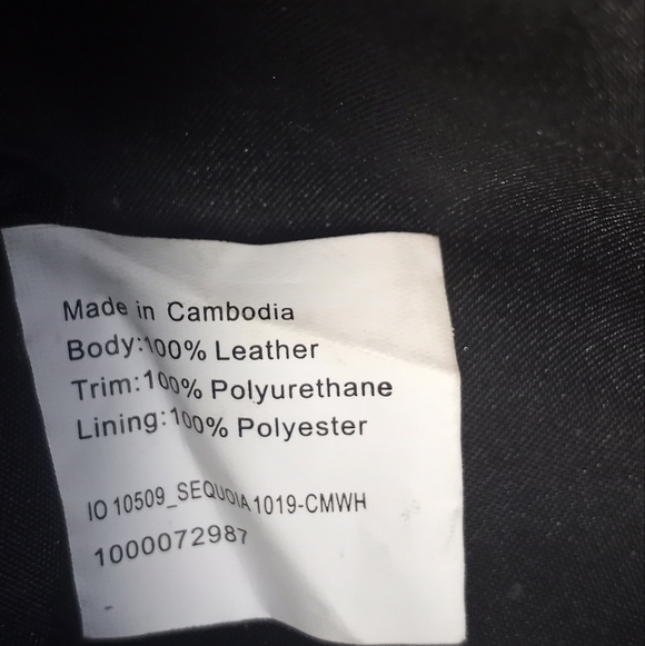 The Sak Leather Floral Paisley Tooled Bohemian Western Bag With Fringe Bead Tag - Picture 10 of 10